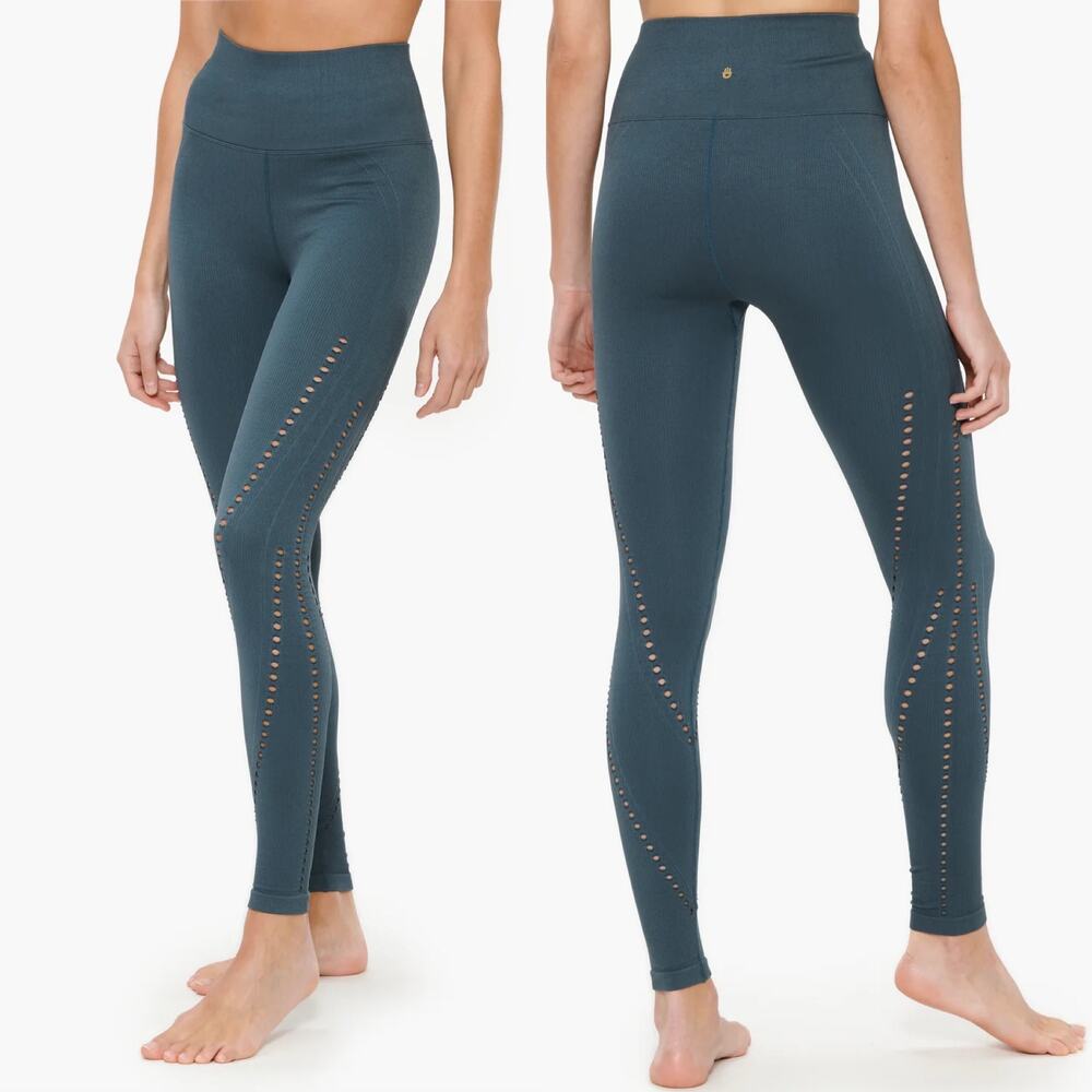 SPIRITUAL GANGSTER THEA 7/8 SEAMLESS LEGGING Deep Sea Blue XS / Small Athleisure